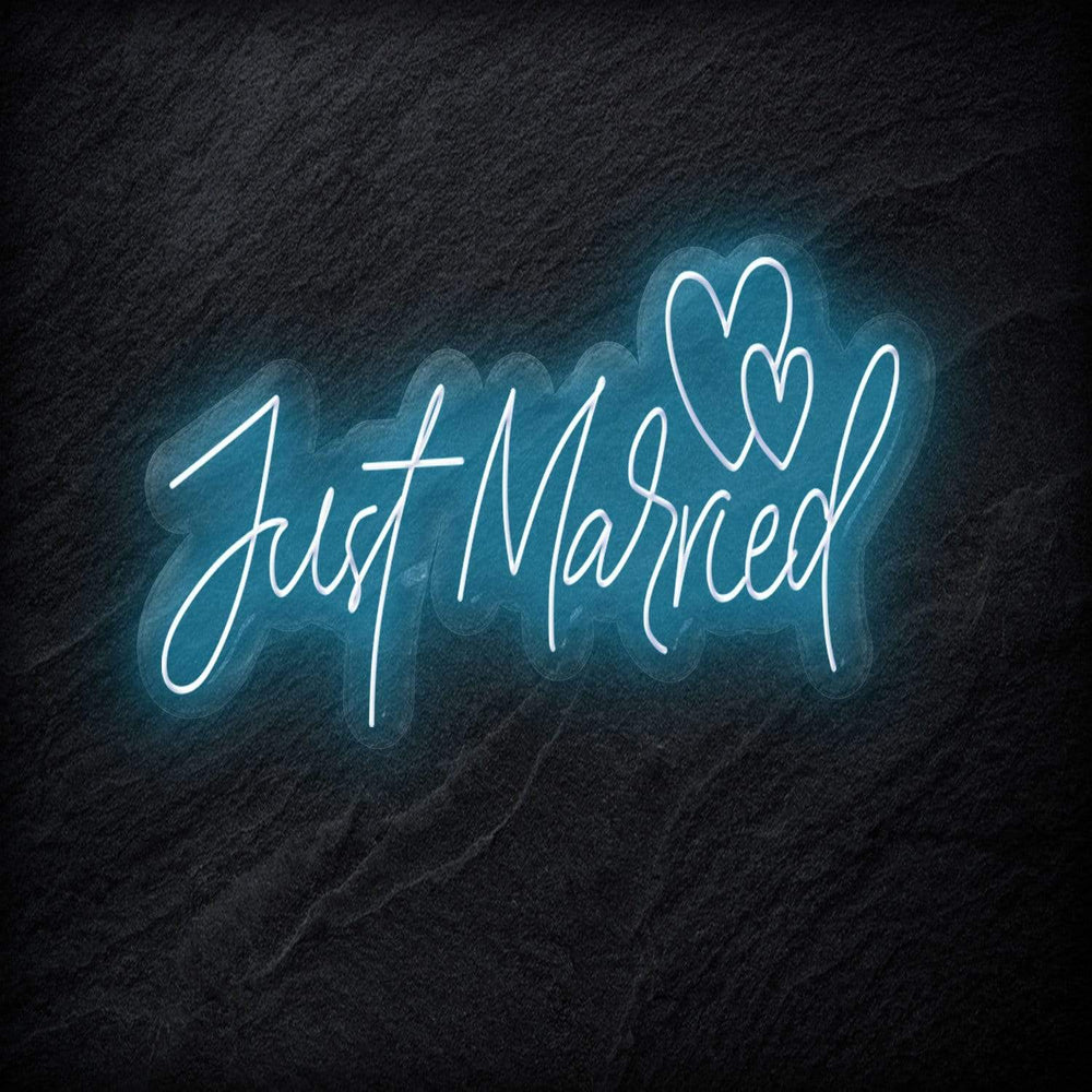 "Just Married" Neonschild - NEONEVERGLOW