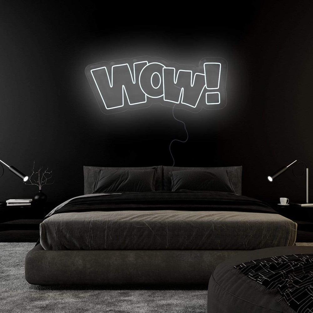 "WOW" Neonschild Sign Schriftzug - NEONEVERGLOW