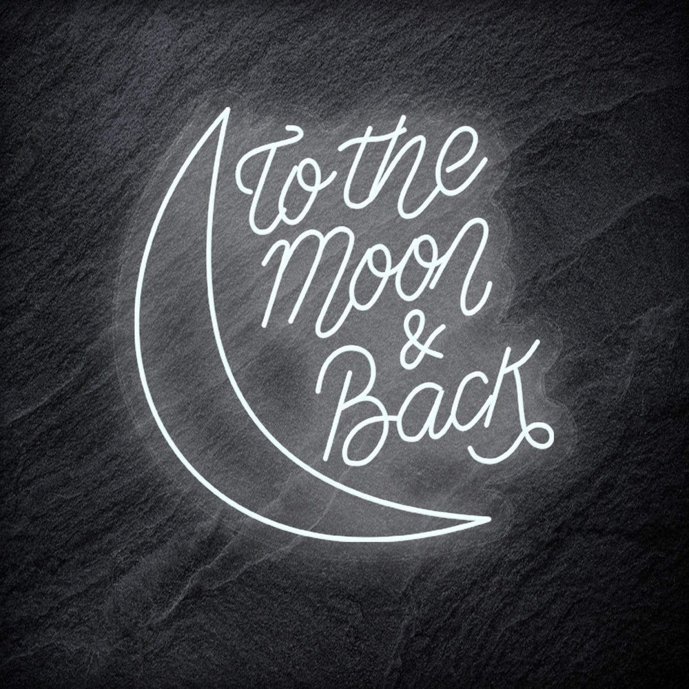 "To The Moon And Back" Neonschild - NEONEVERGLOW