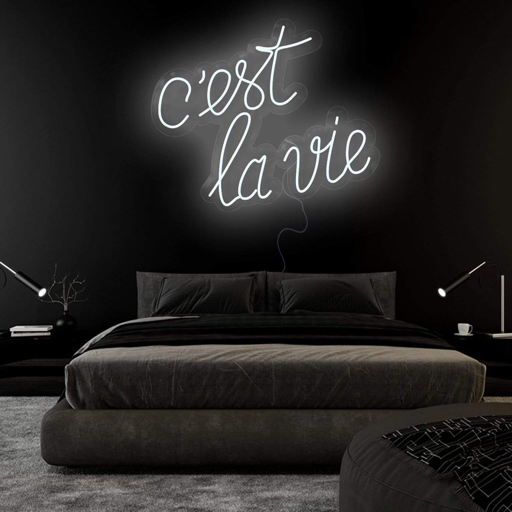 " C´est La Vie" Neonschild Sign Schriftzug - NEONEVERGLOW