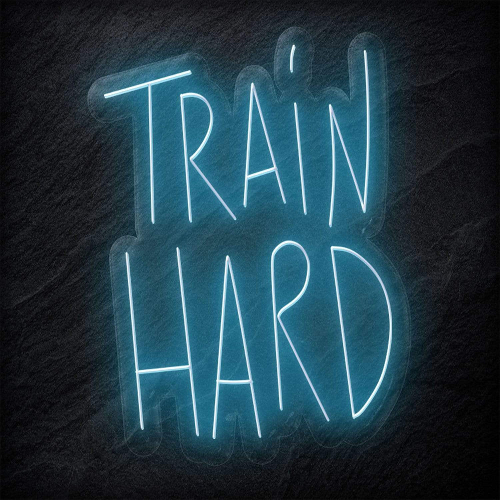 "Train Hard" Neon Sign Schriftzug - NEONEVERGLOW