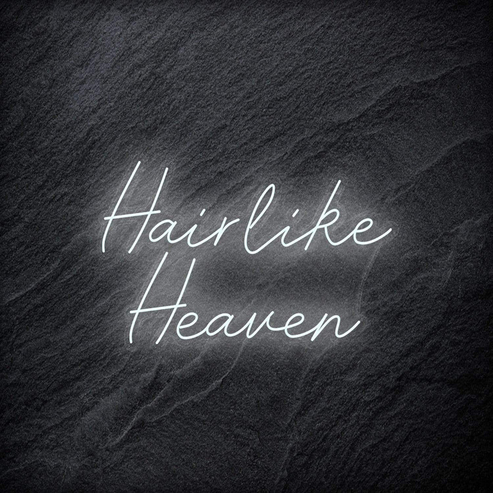 "Hairlike Heaven" Neon Schriftzug - NEONEVERGLOW