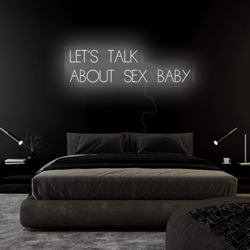 "Let´s Talk" Neon Sign Schriftzug - NEONEVERGLOW
