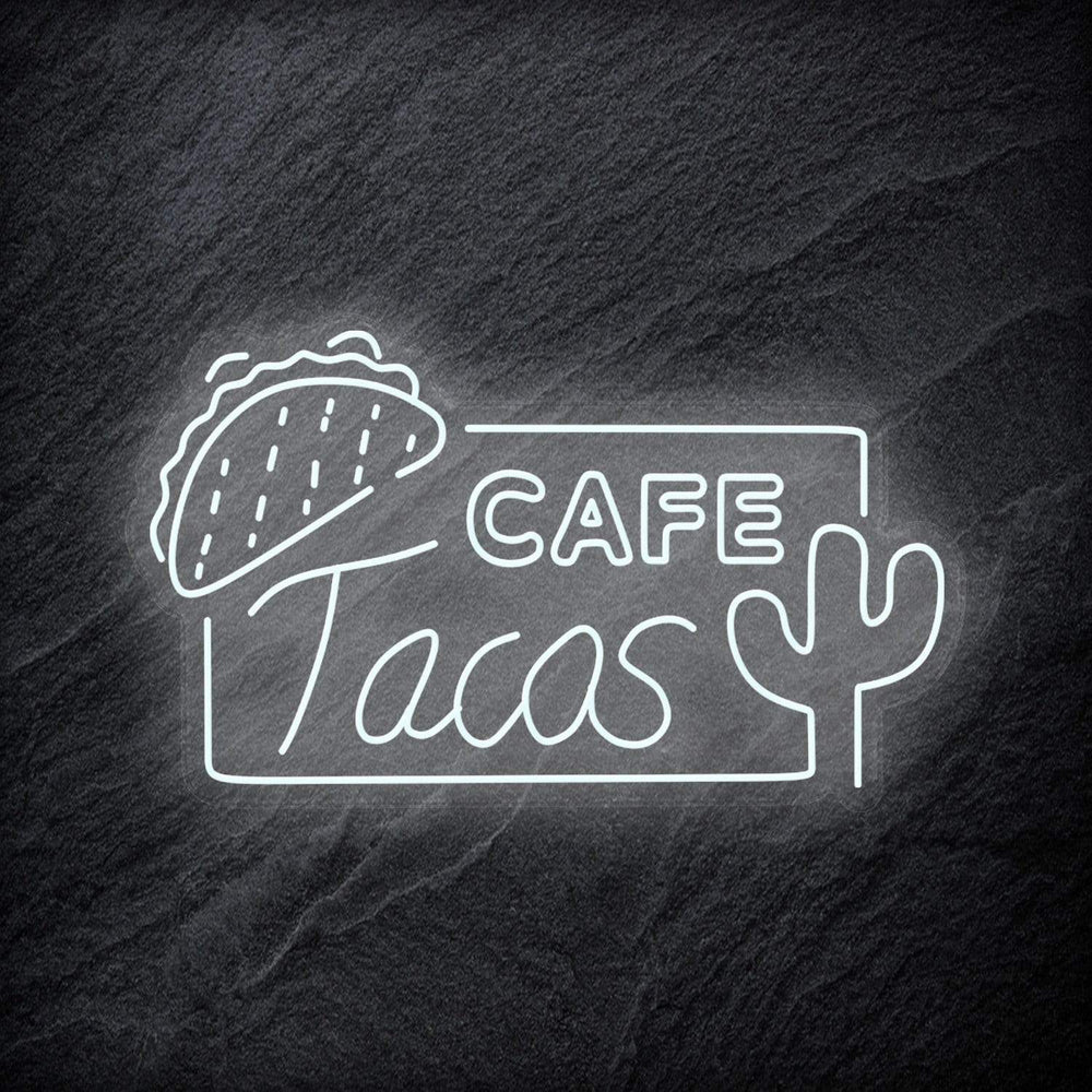 "Cafe Tacos" Neonschild - NEONEVERGLOW