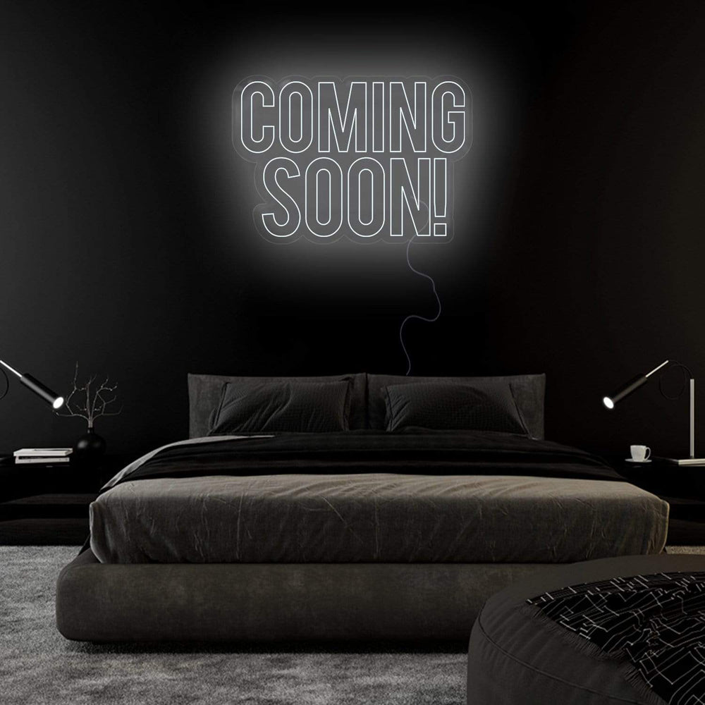 "Coming Soon" Neon Sign Schriftzug - NEONEVERGLOW