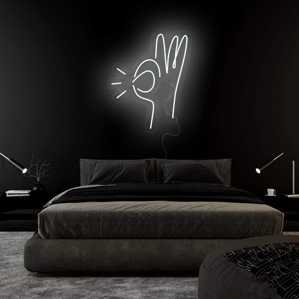 " Hand " Neonschild Sign Schriftzug - NEONEVERGLOW
