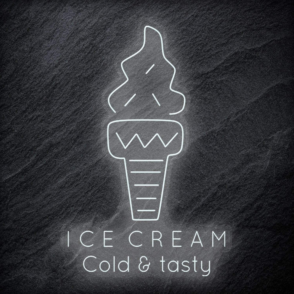 "Ice Cream Cold & tasty" Neonschild - NEONEVERGLOW