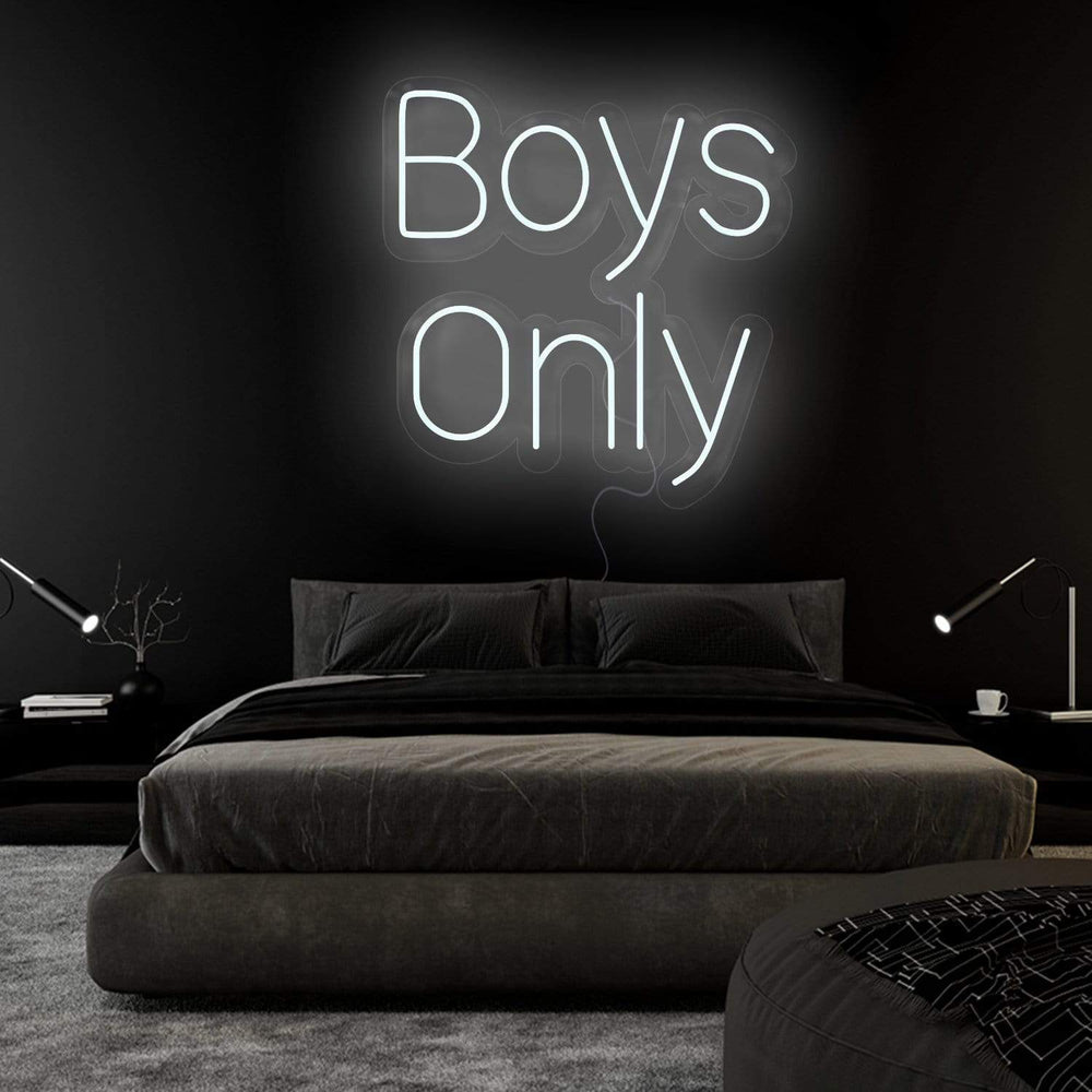 "Boys Only" Neon Sign Schriftzug - NEONEVERGLOW