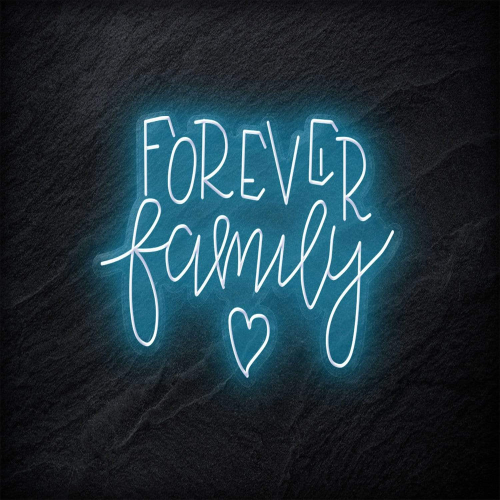 "Forever Family" Neonschild - NEONEVERGLOW