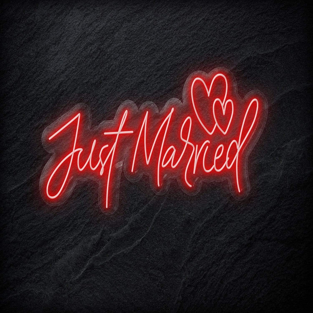 "Just Married" Neonschild - NEONEVERGLOW