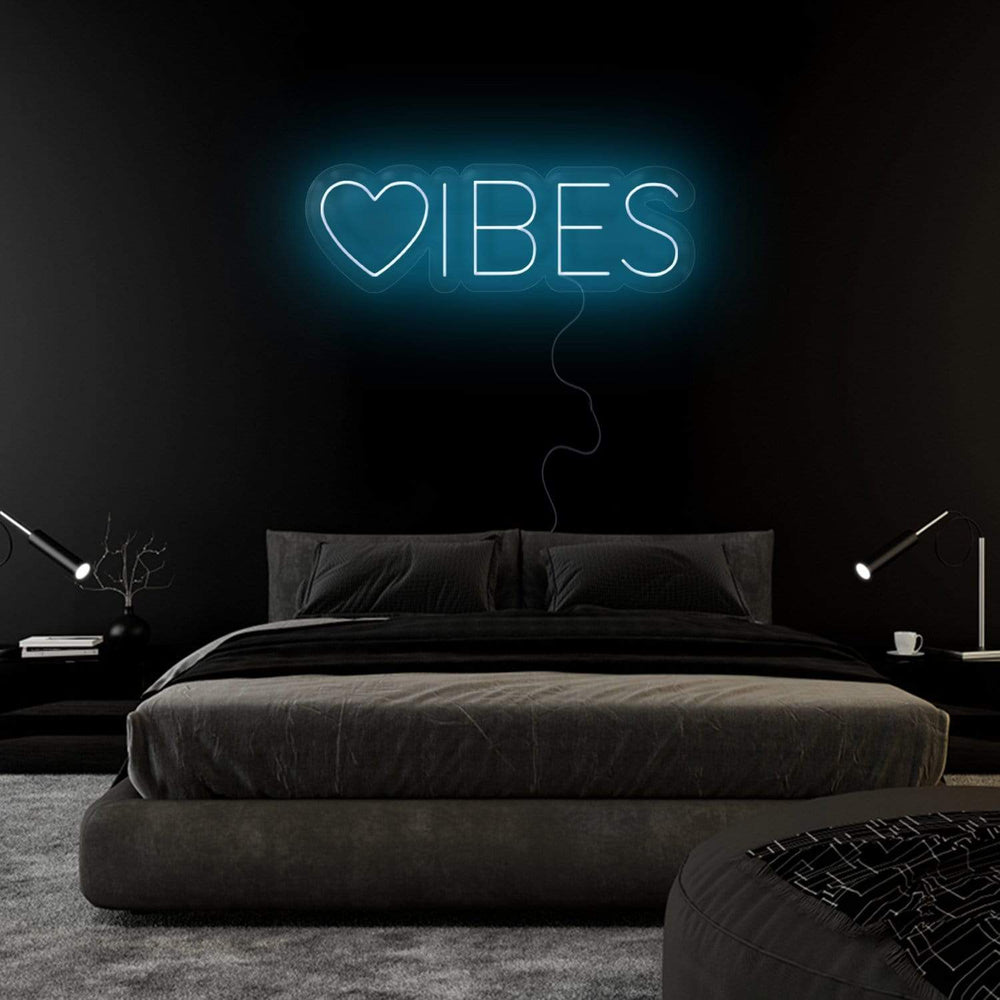 "Herz Vibes" Neonschild Sign - NEONEVERGLOW