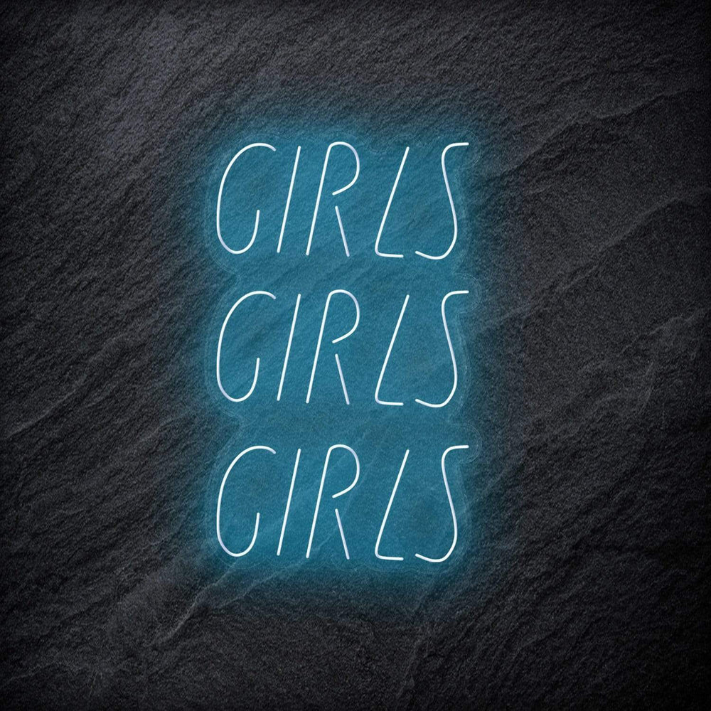 "GirlsGirlsGirls" Neonschild - NEONEVERGLOW
