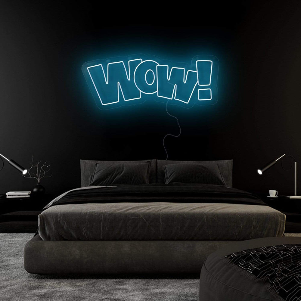 "WOW" Neonschild Sign Schriftzug - NEONEVERGLOW