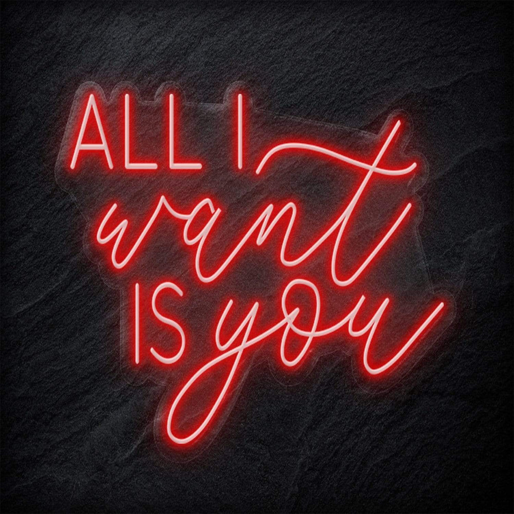 " All I Want Is You" Neonschild - NEONEVERGLOW