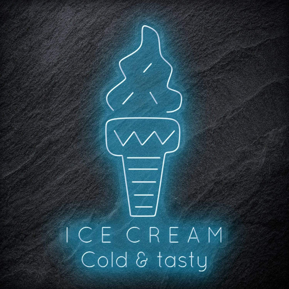 "Ice Cream Cold & tasty" Neonschild - NEONEVERGLOW