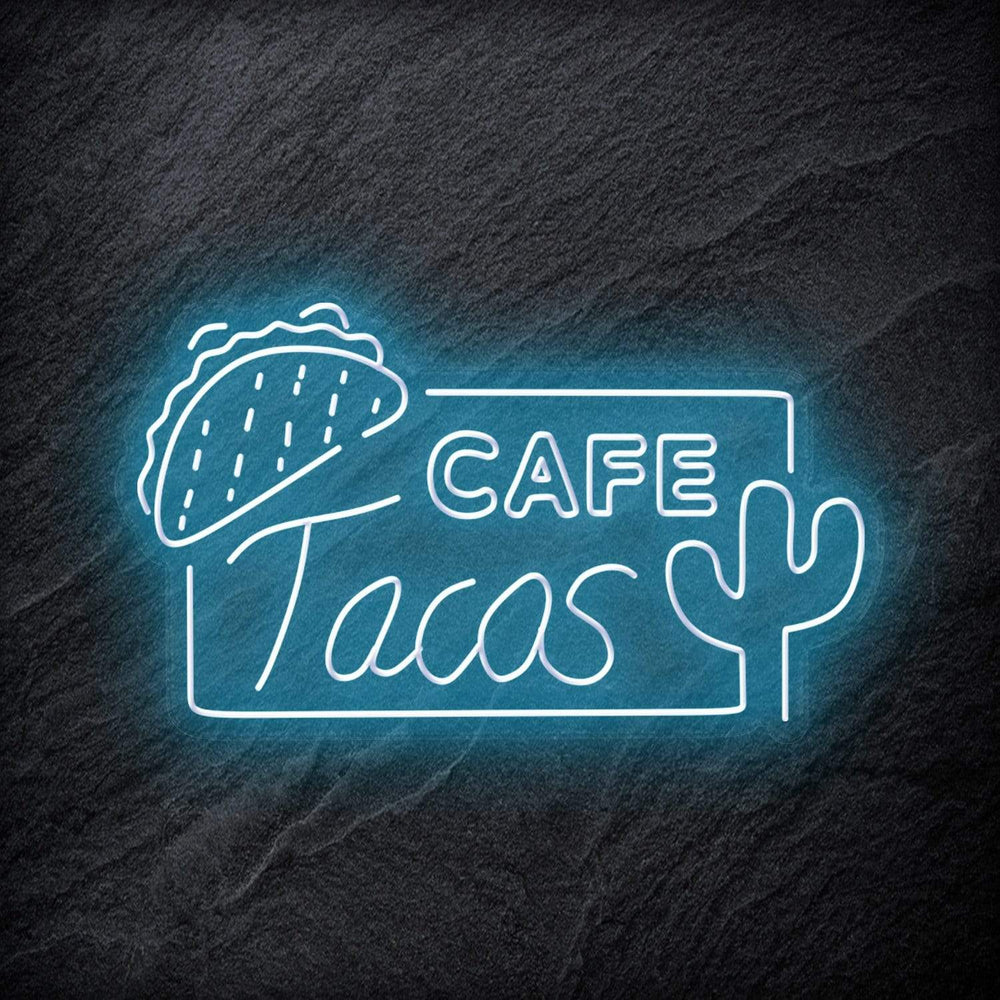 "Cafe Tacos" Neonschild - NEONEVERGLOW