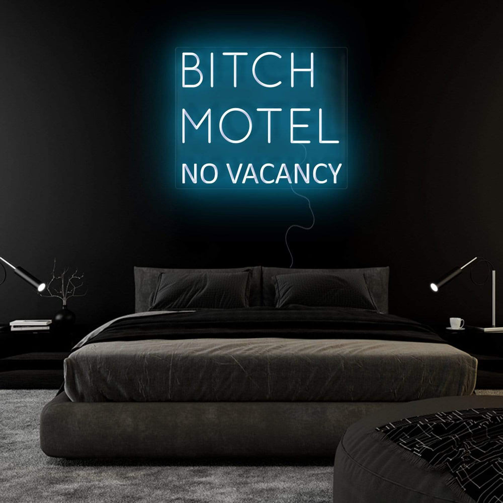 "Bitch Motel No Vacancy" Neonschild Sign Schriftzug - NEONEVERGLOW