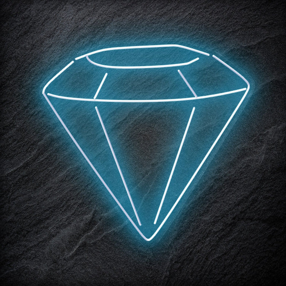 " Diamant "Neonschild Schriftzug Sign - NEONEVERGLOW