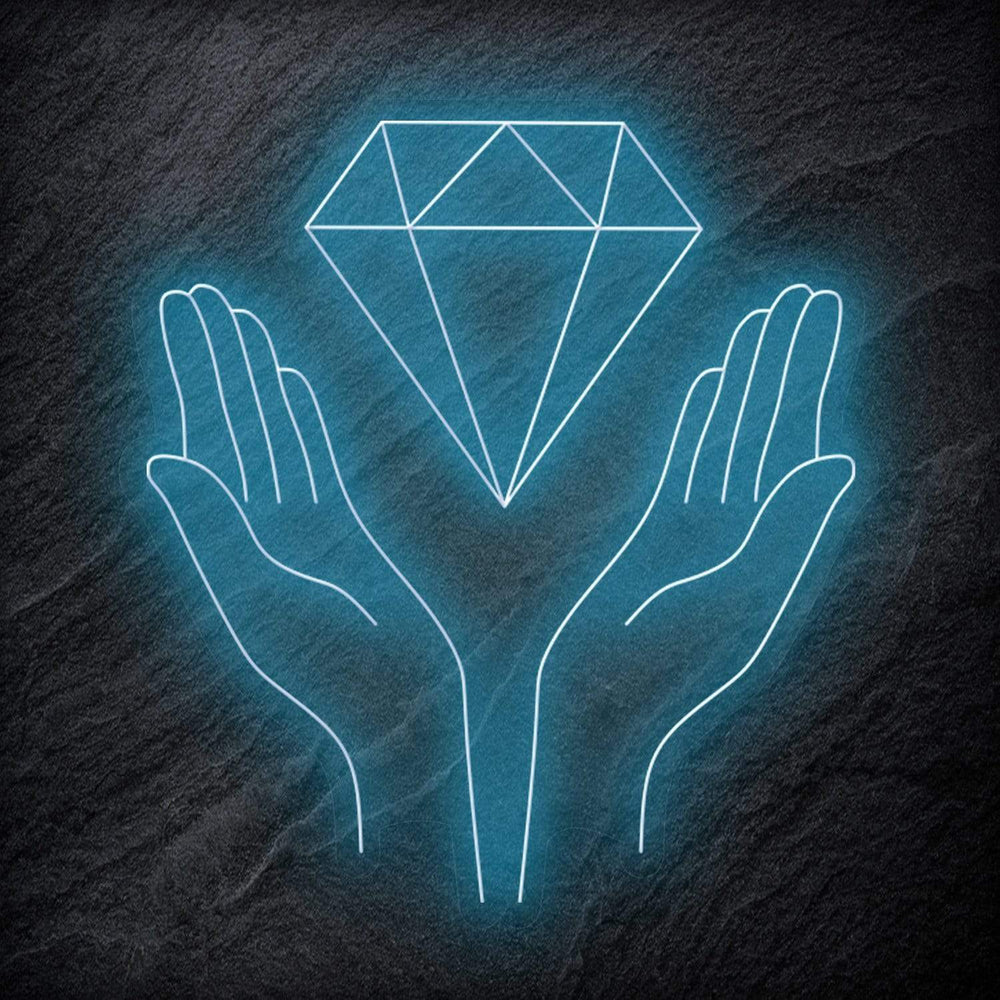 "Diamand" Neonschild - NEONEVERGLOW