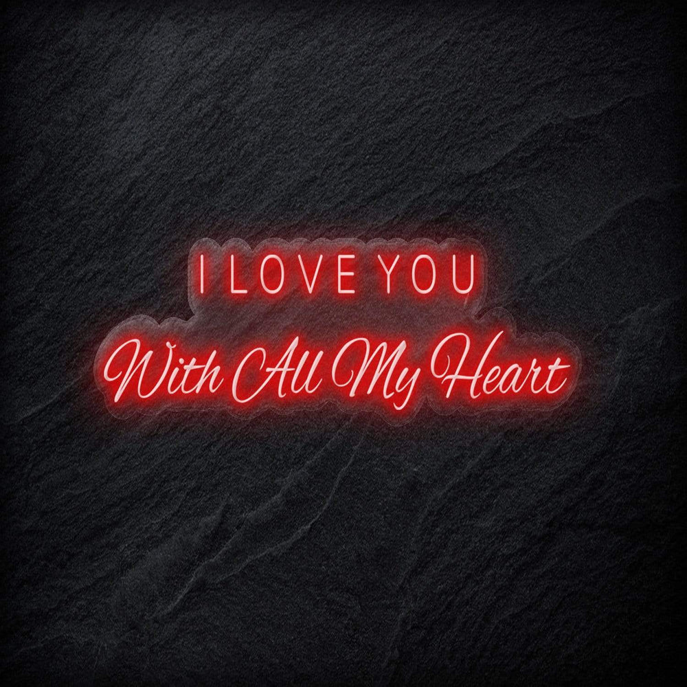 " I Love You " Neon Schriftzug - NEONEVERGLOW
