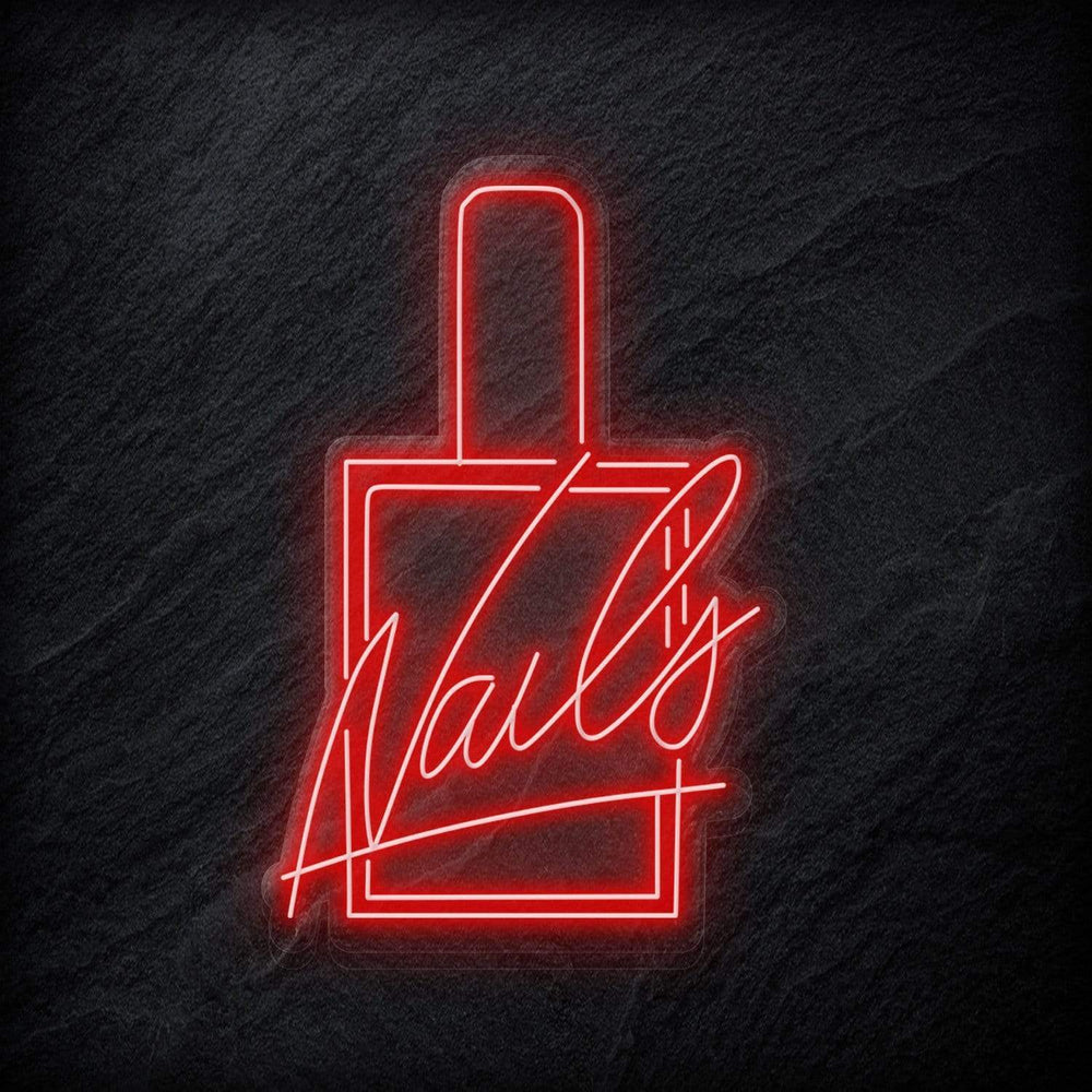 "Nails" Neonschild Sign - NEONEVERGLOW