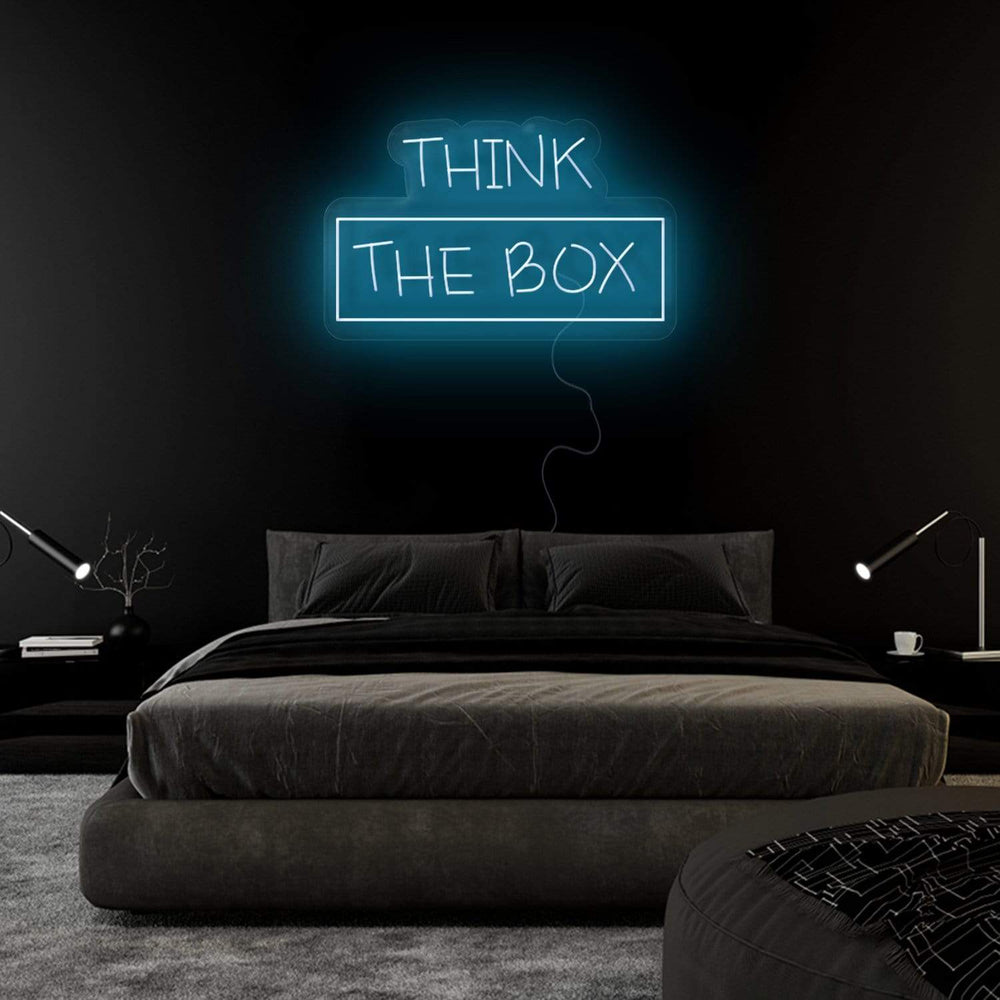"Think The Box" Neonschild Sign - NEONEVERGLOW