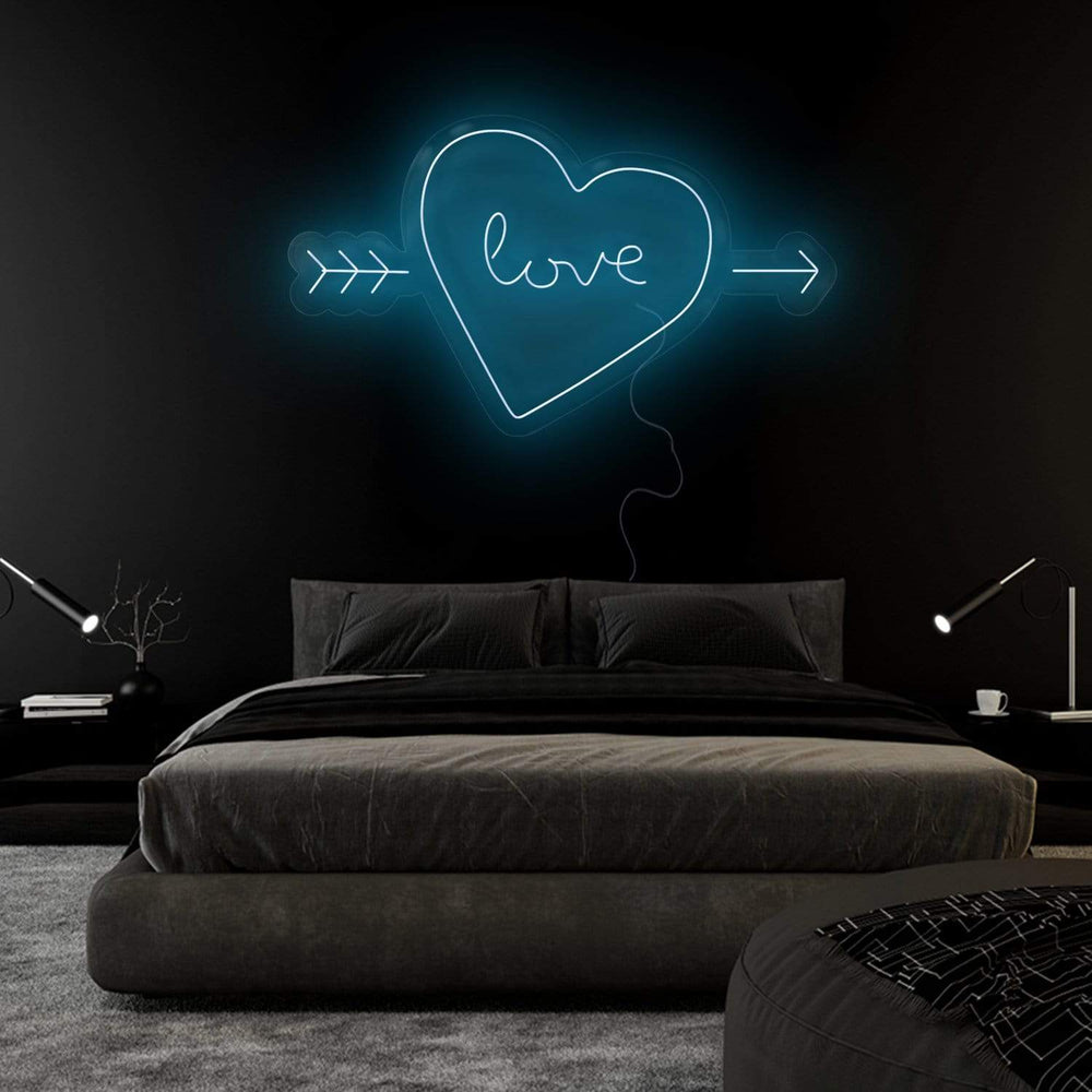 "Herz Heart Love" Neonschild Sign Schriftzug - NEONEVERGLOW