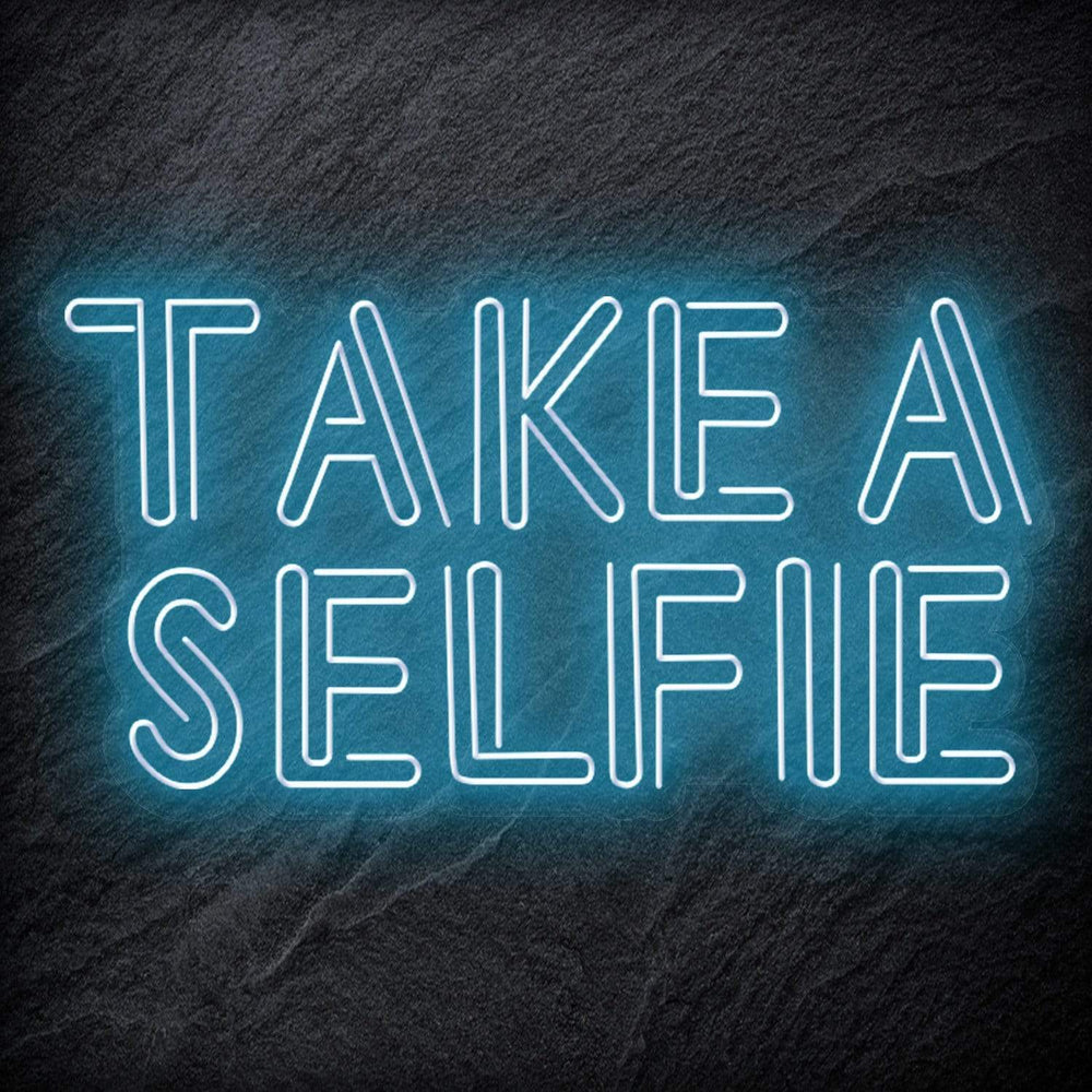 "Take A Selfie" Neon Schriftzug - NEONEVERGLOW