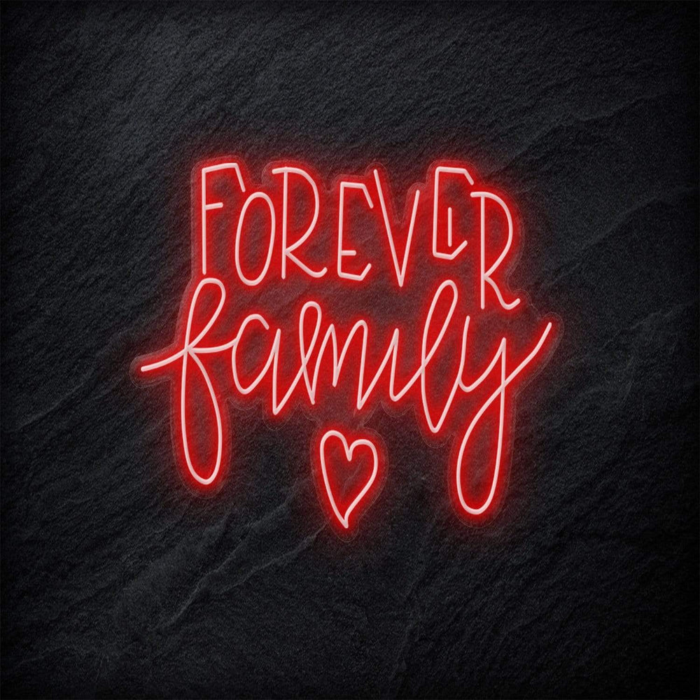"Forever Family" Neonschild - NEONEVERGLOW