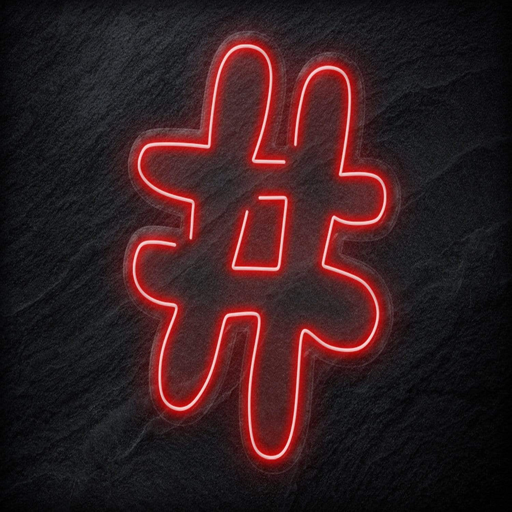 "#Hashtag" Neonschild - NEONEVERGLOW