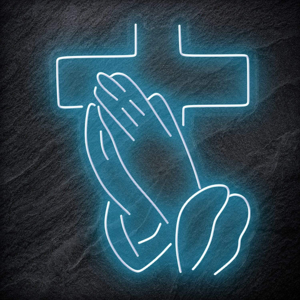 "Pray" Neonschild Sign Schriftzug - NEONEVERGLOW