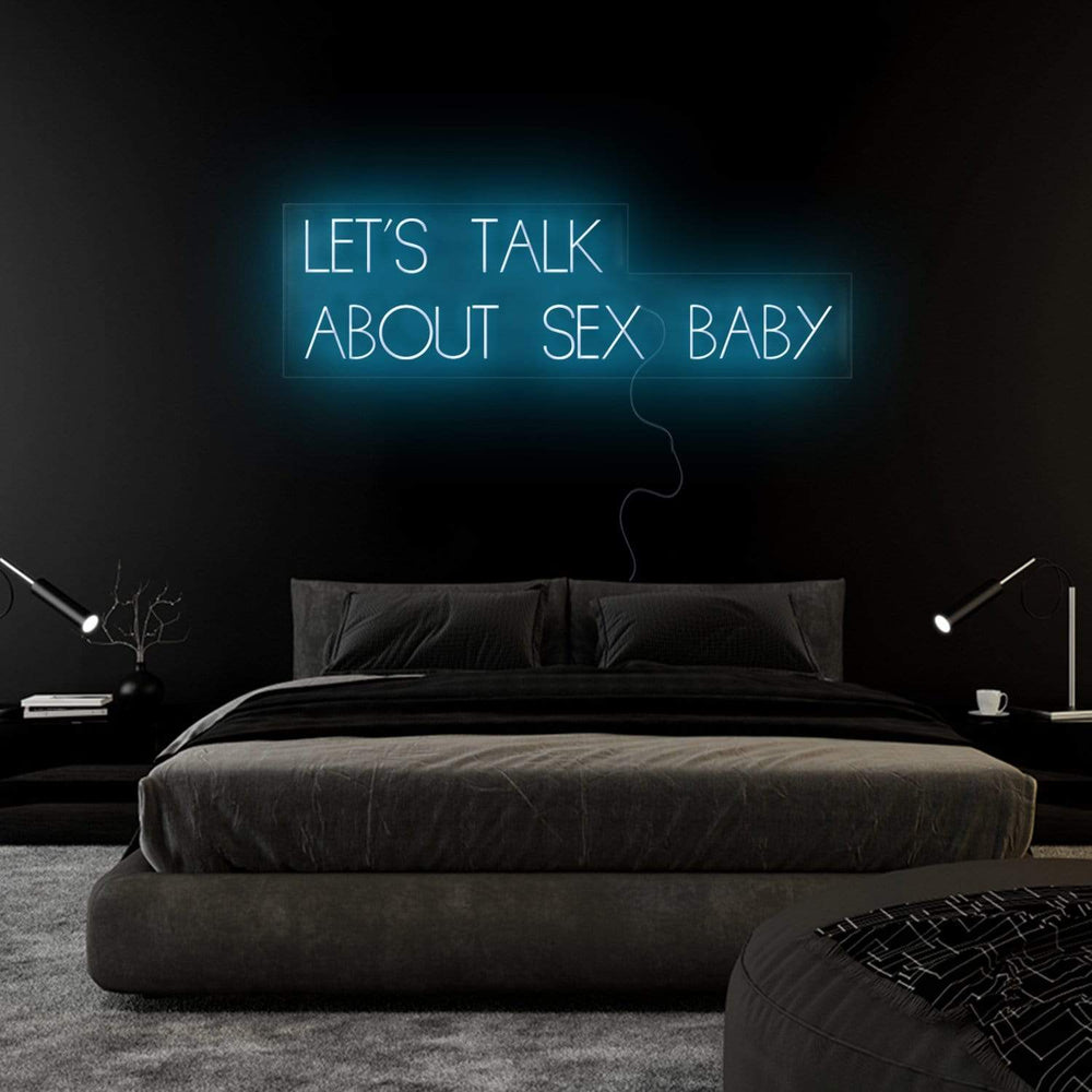"Let´s Talk" Neon Sign Schriftzug - NEONEVERGLOW