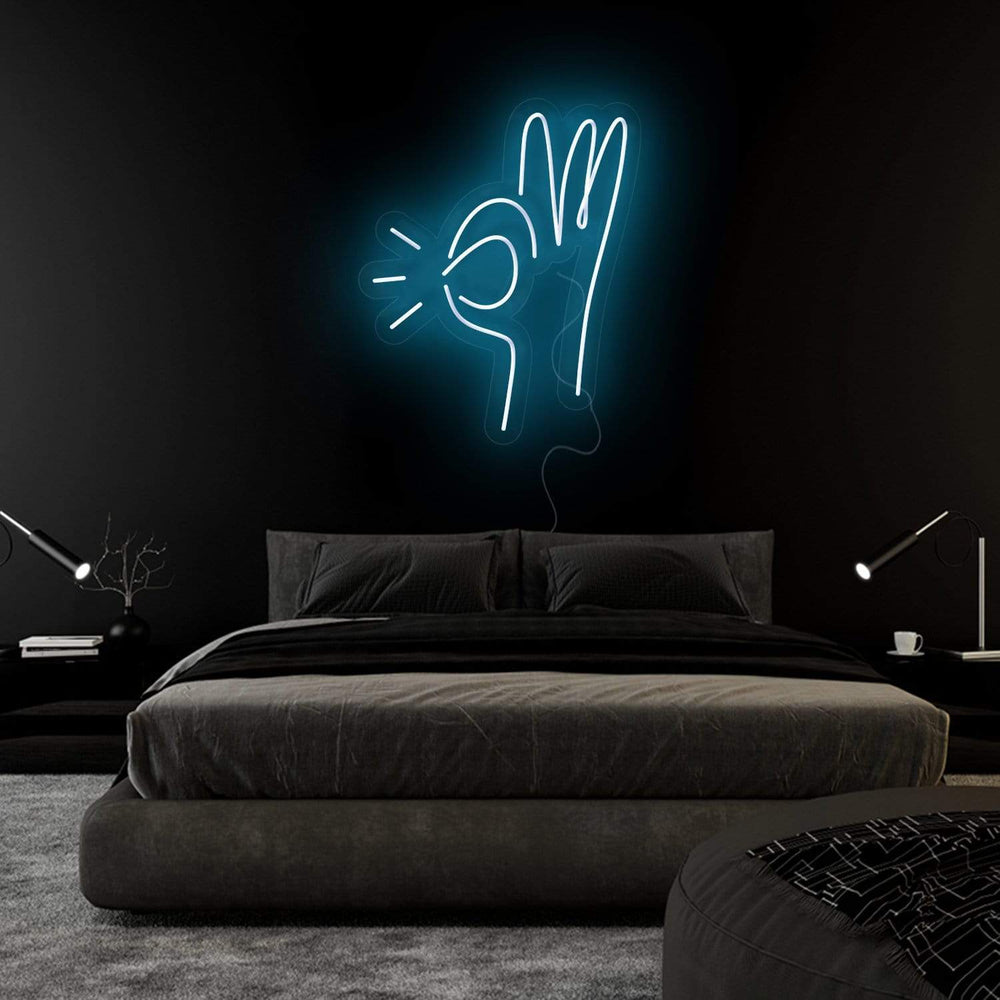 " Hand " Neonschild Sign Schriftzug - NEONEVERGLOW