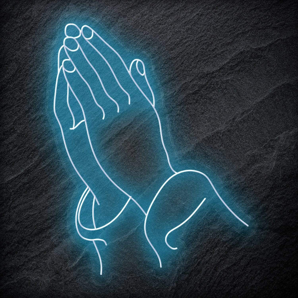 " Glaube Hoffnung Beten " Neonschild Sign - NEONEVERGLOW
