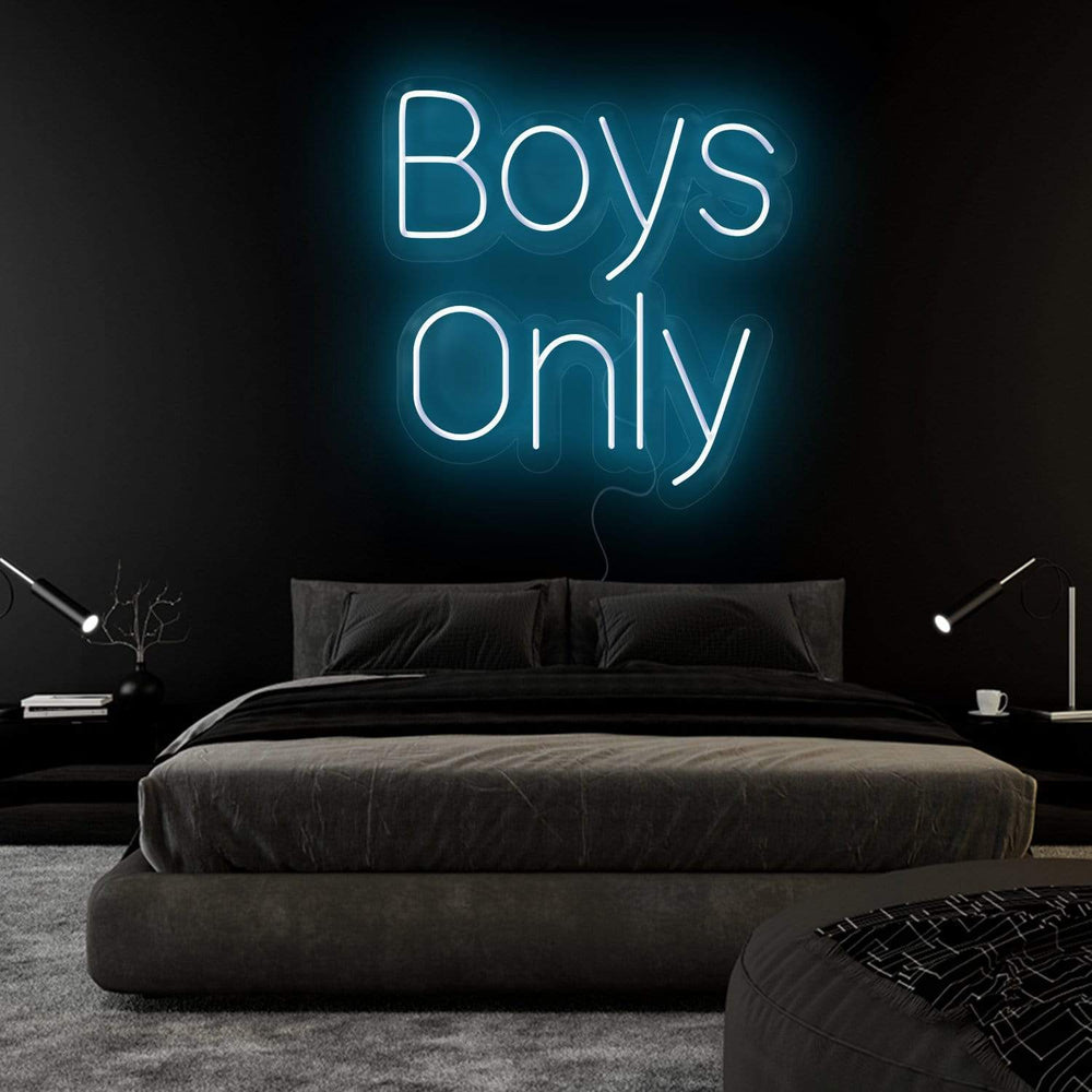 "Boys Only" Neon Sign Schriftzug - NEONEVERGLOW
