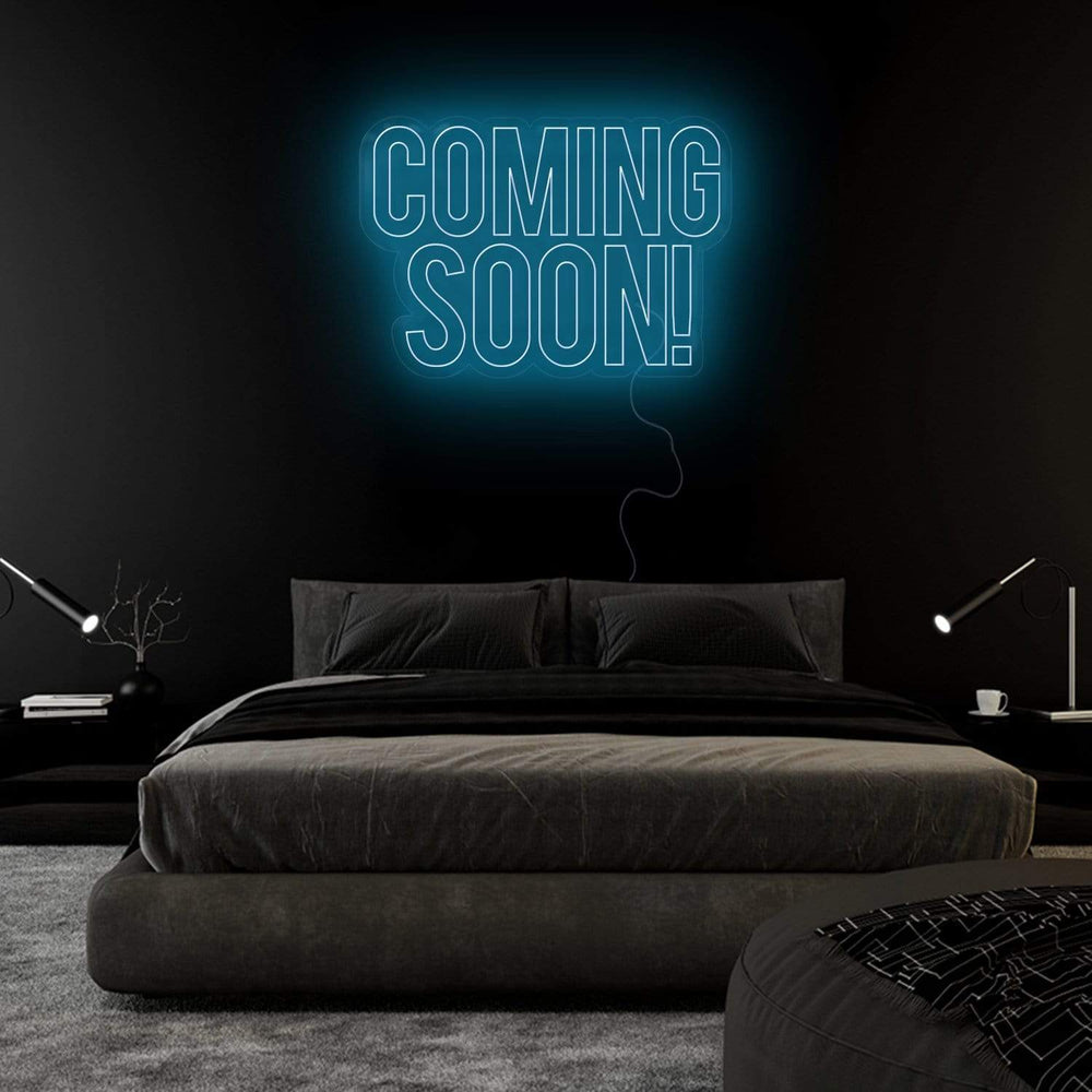 "Coming Soon" Neon Sign Schriftzug - NEONEVERGLOW