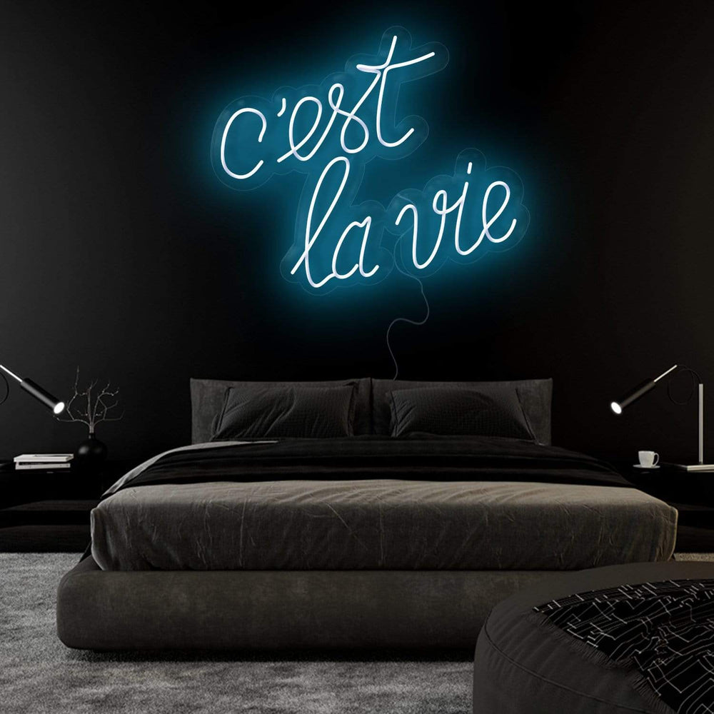 " C´est La Vie" Neonschild Sign Schriftzug - NEONEVERGLOW