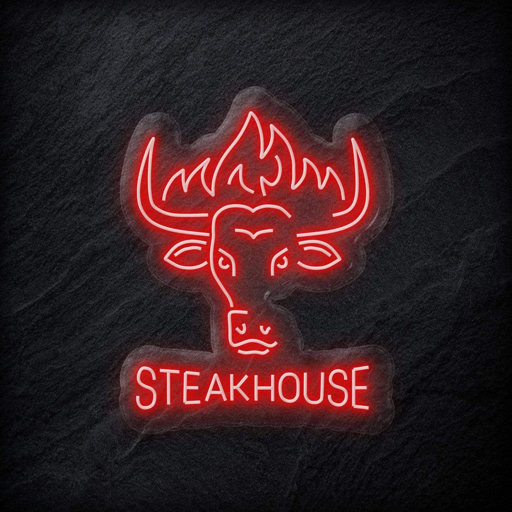 "Steakhouse Restaurant" Neon Schild - NEONEVERGLOW