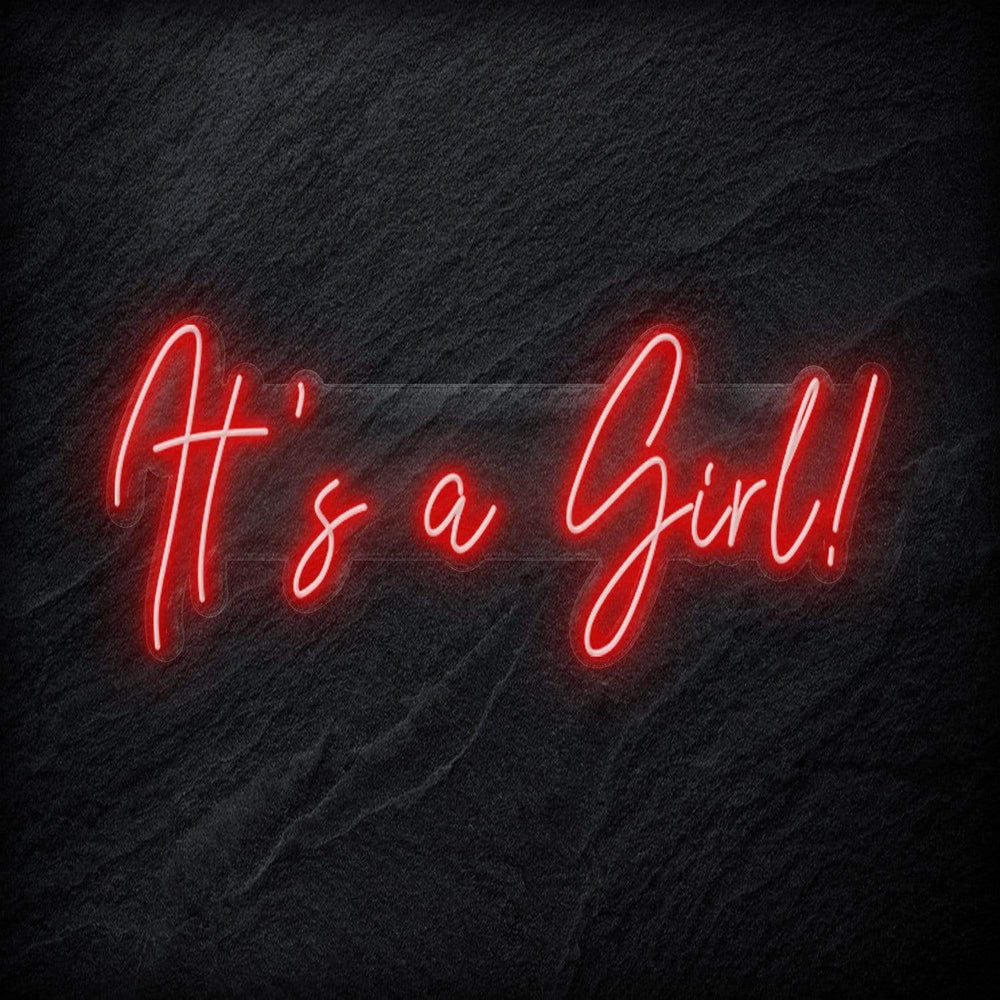 "Its a Girl" Neon Sign Schriftzug - NEONEVERGLOW