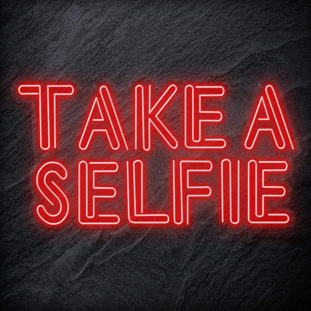 "Take A Selfie" Neon Schriftzug - NEONEVERGLOW