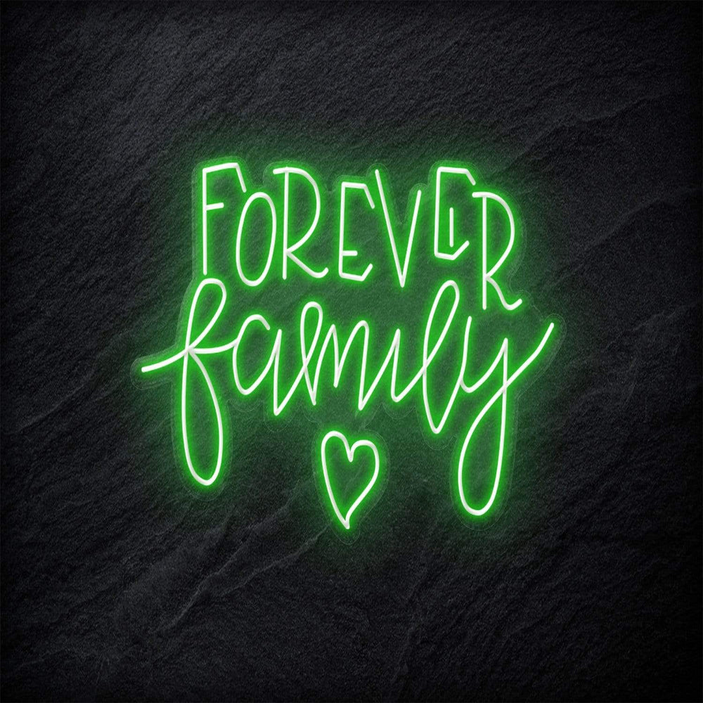 "Forever Family" Neonschild - NEONEVERGLOW