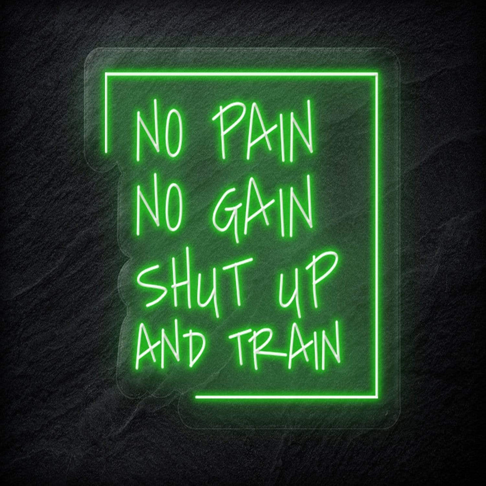 "No Pain No Gain " Neonschild Sign - NEONEVERGLOW