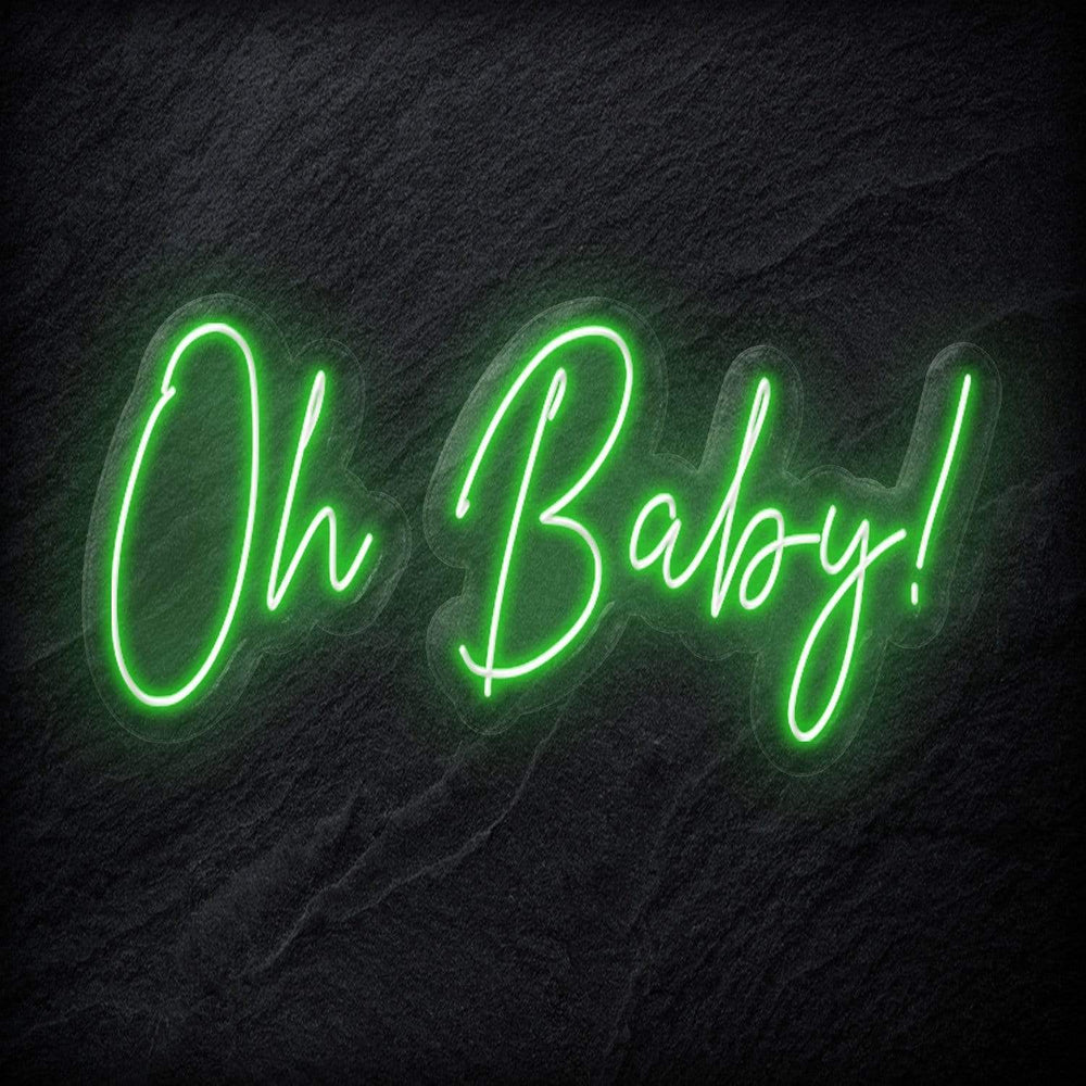 "Oh Baby" Neon Sign Schriftzug - NEONEVERGLOW
