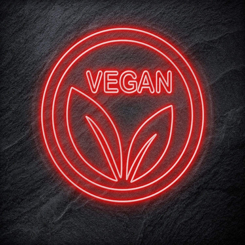 " Vegan" Neonschild - NEONEVERGLOW