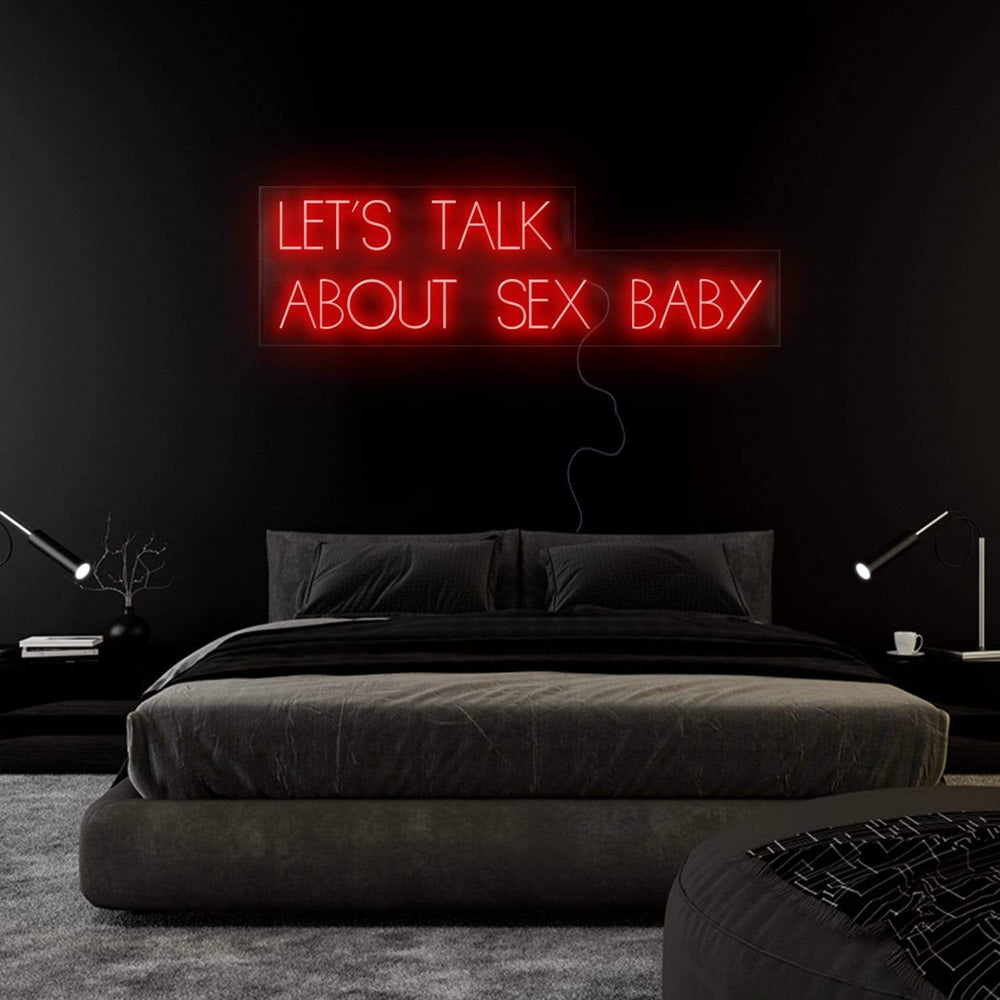"Let´s Talk" Neon Sign Schriftzug - NEONEVERGLOW