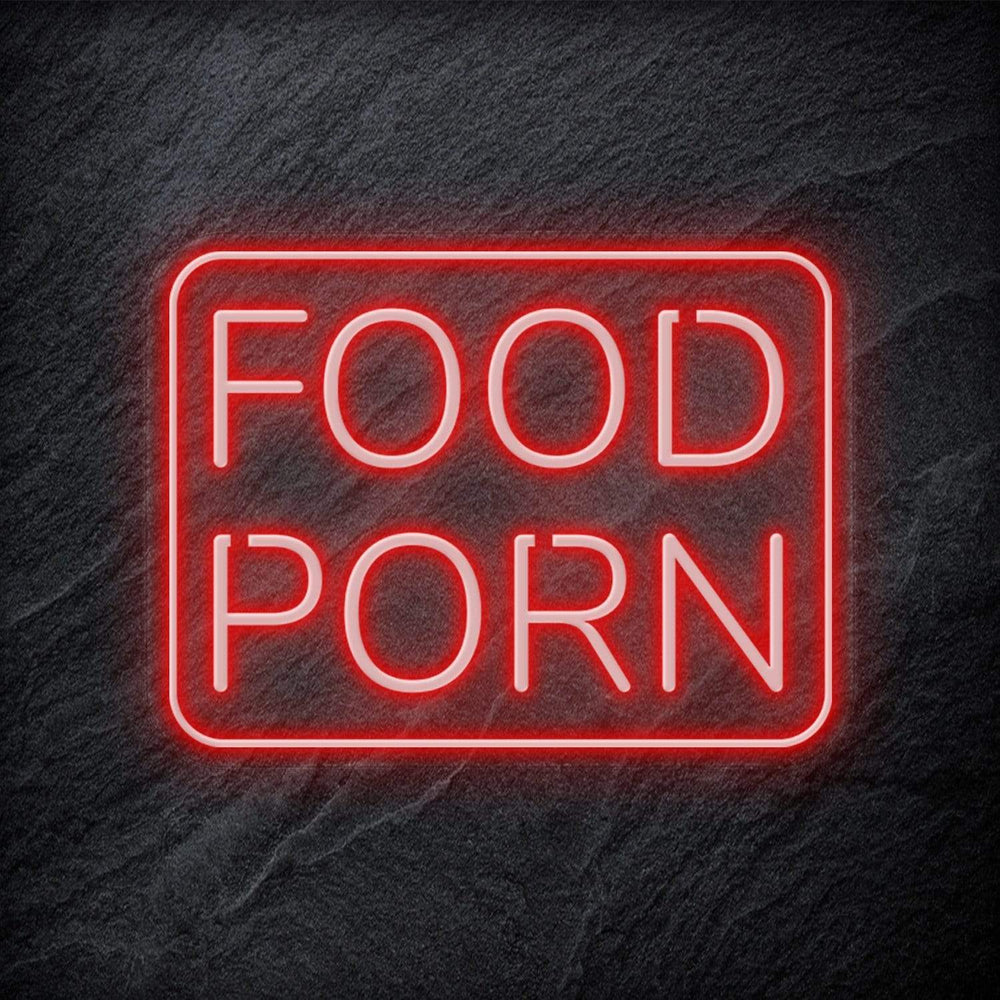 "Food Porn" Neonschild - NEONEVERGLOW
