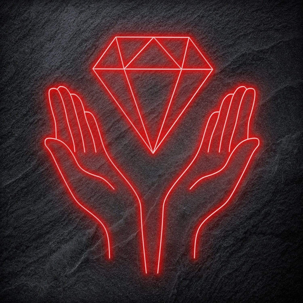 "Diamand" Neonschild - NEONEVERGLOW