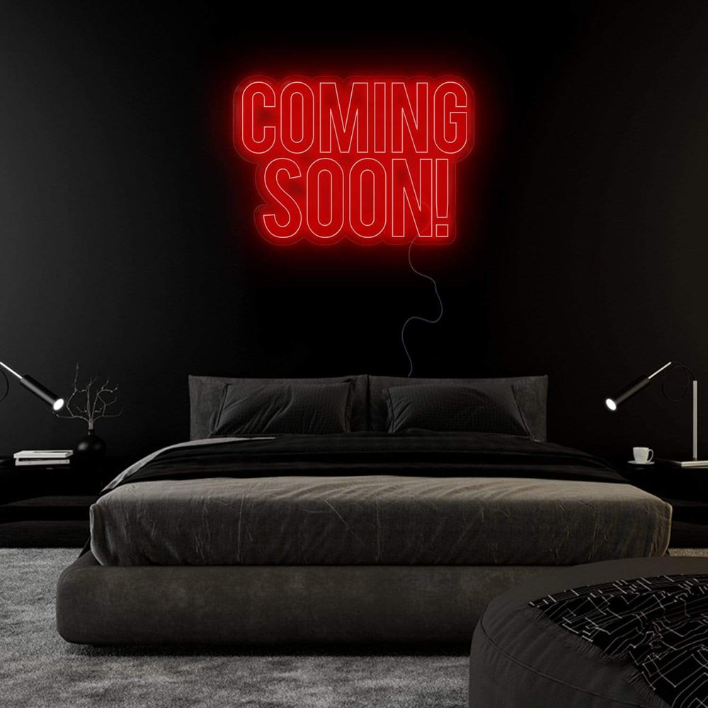 "Coming Soon" Neon Sign Schriftzug - NEONEVERGLOW