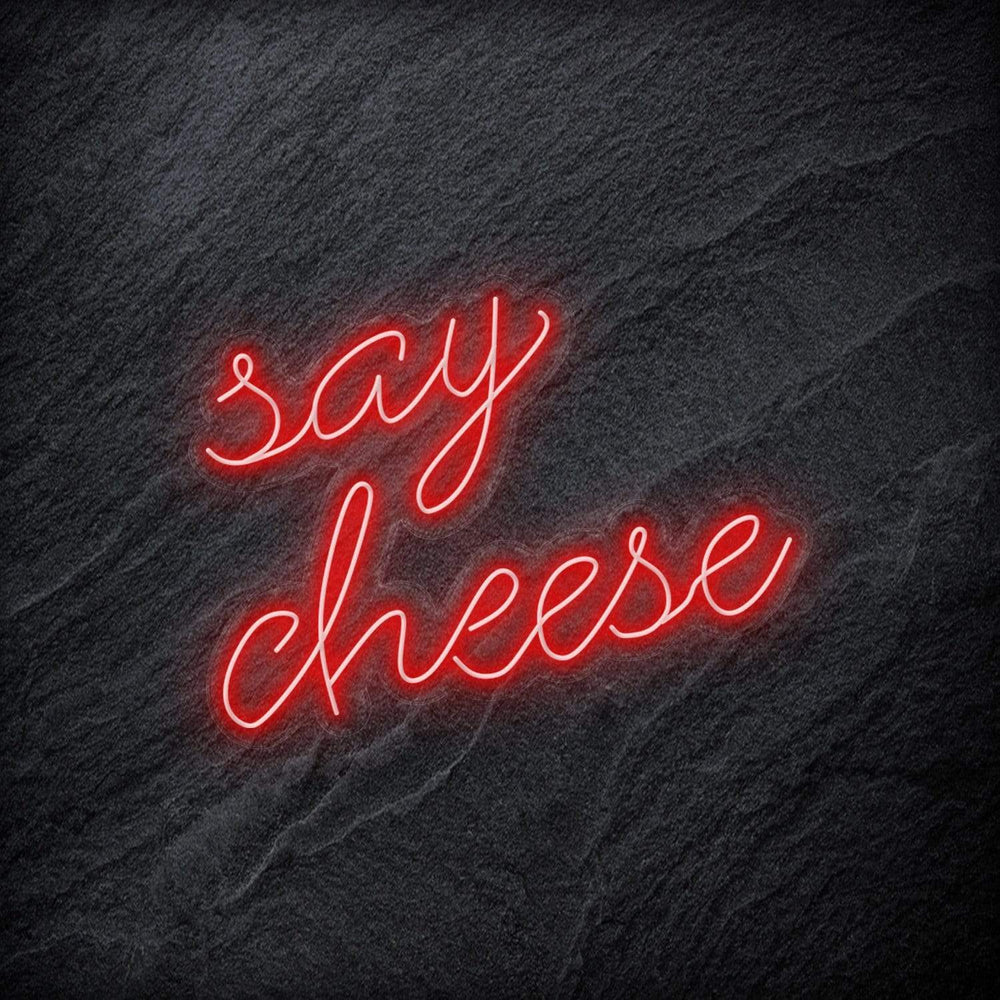 "Say Cheese" Neon Schriftzug - NEONEVERGLOW