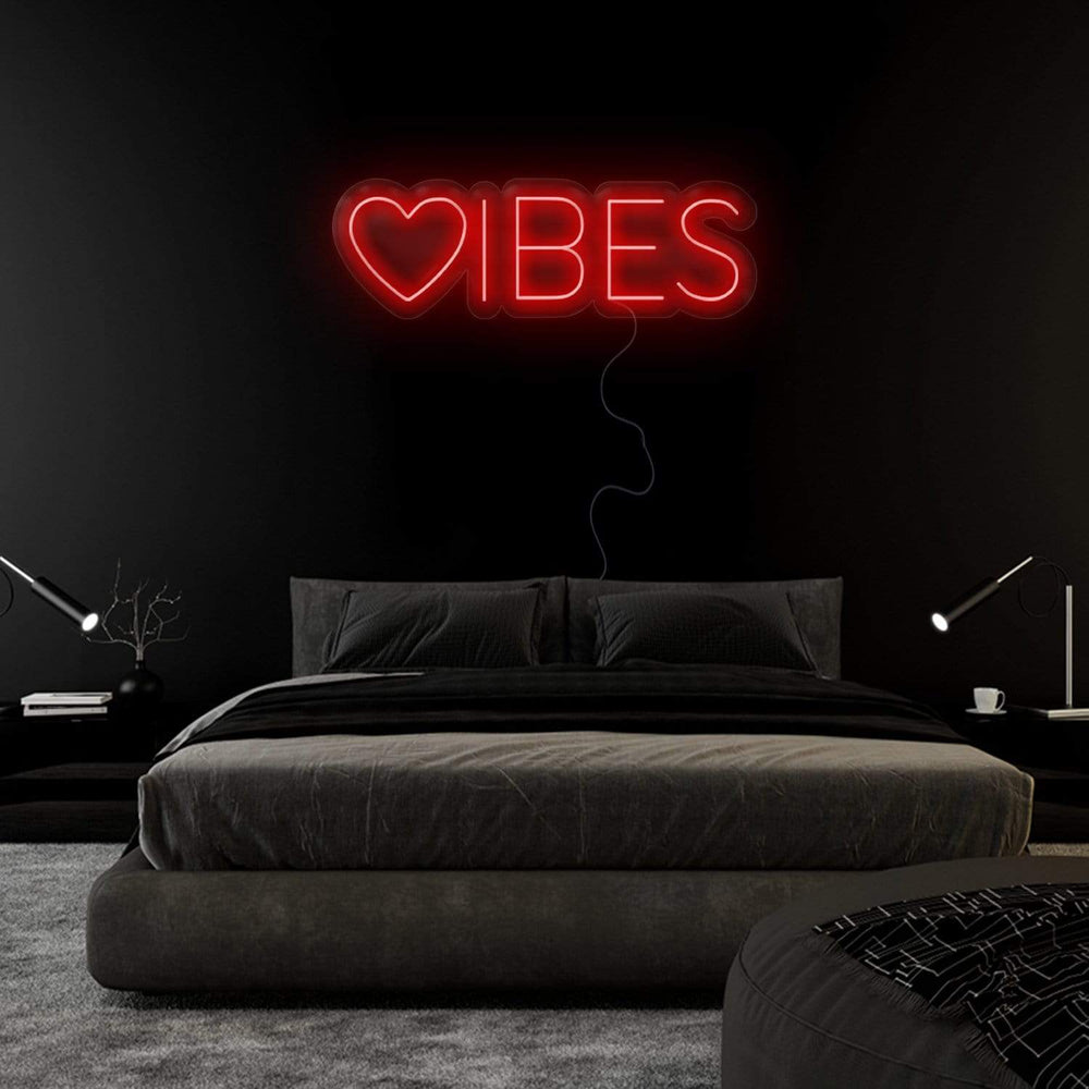 "Herz Vibes" Neonschild Sign - NEONEVERGLOW